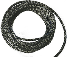 High purity carbon fiber thread grade CT16 for carbon evaporation, Ø2.4mm, 1.6g/m